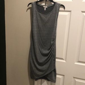 Leith sleeveless dress with ruching